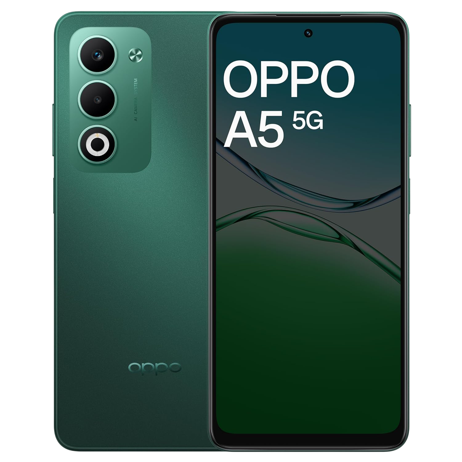 Buy oppo A5 5G (6GB RAM, 128GB, Aurora Green) Online - Croma